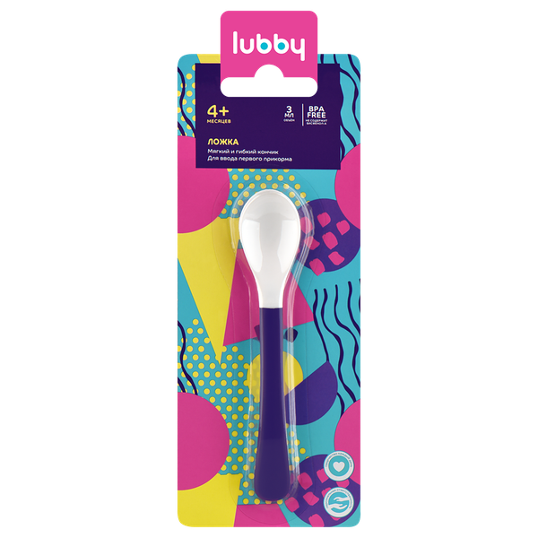 Ложка Lubby с 4 месяцев, арт. 14067