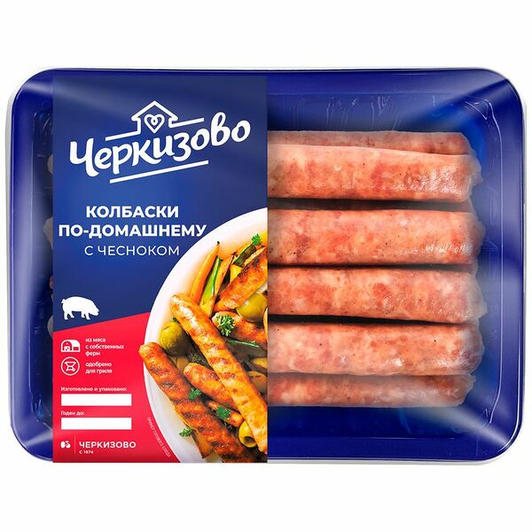 Колбаски Черкизово По-домашнему с чесноком 450 г