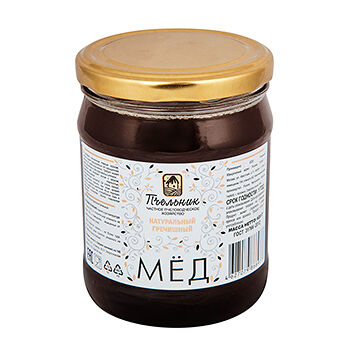 Мёд Пчельник натуральный гречишный 620г