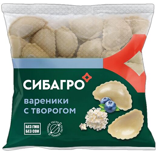 Вареники Сибагро с творогом 500 г