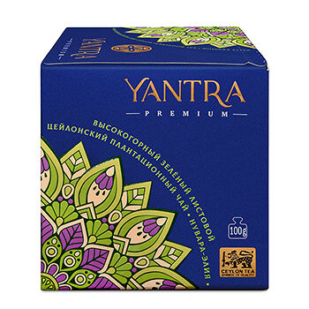 Чай зеленый листовой Yantra Премиум Gp1 100г, Шри-Ланка