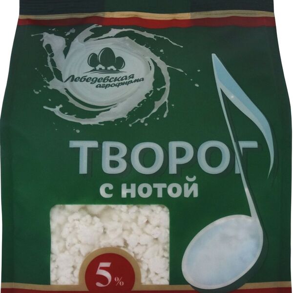 Творог Лебедевская Агрофирма 5% 390 г