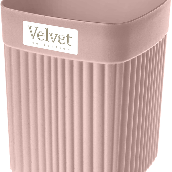 Стакан для зубных щеток БЫТПЛАСТ Velvet, пластик, розовый