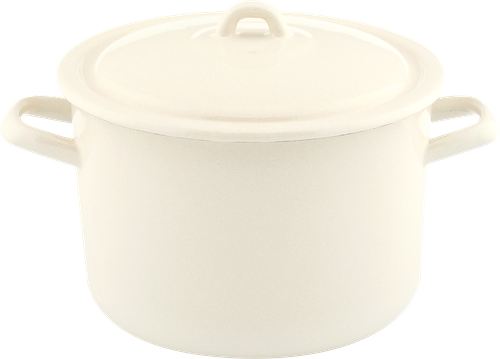 Кастрюля с крышкой ЛЫСЬВЕНСКИЕ ЭМАЛИ Жемчужная, 4.3л Арт. С-16141/Жм