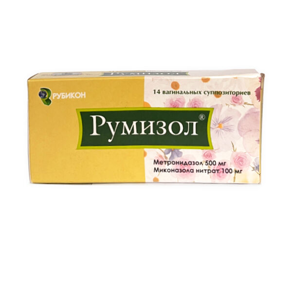 Румизол суппозиторий вагинальный 500мг / 100мг N14