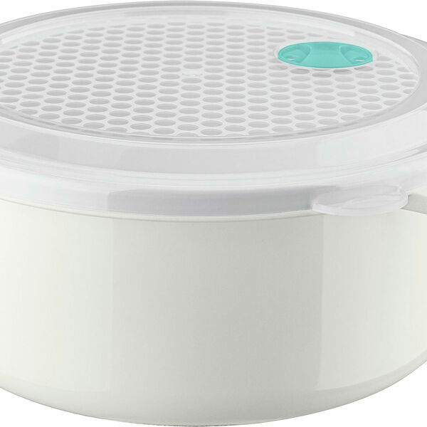 Емкость для холодной и горячей пищи Бытпласт СВЧ круглая пластик 900мл