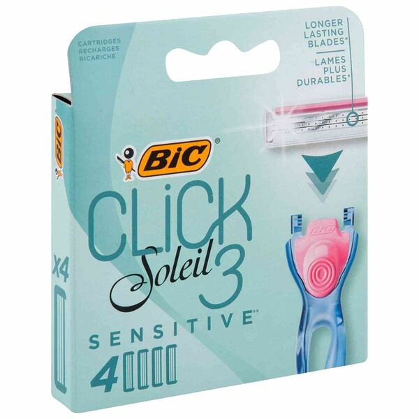Кассеты Bic Клик солей 3 3-лезвийные для чувствительной кожи, 4шт