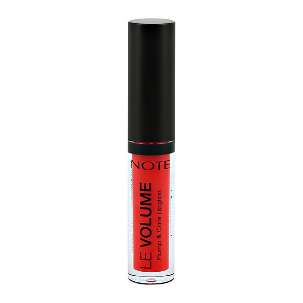 Блеск для увеличения объема губ Note Le Volume Plum & Care Lipgloss т.05 No Fear Red 2,2 мл