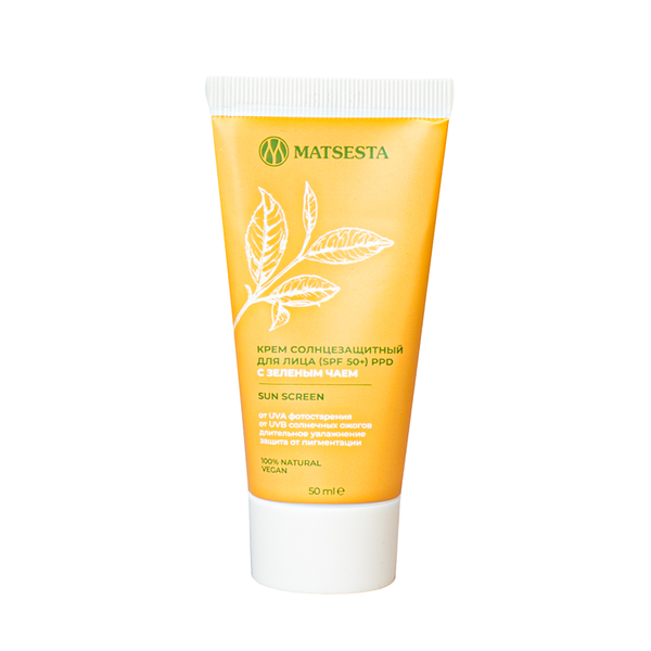 Крем для лица солнцезащитный MATSESTA Sun Screen SPF 50 с зеленым чаем