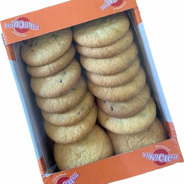 Печенье Кукусики Европейское с кусочками глазури сдобное 500г