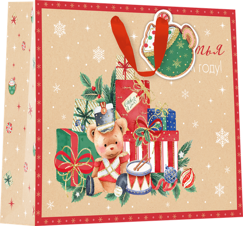 

Пакет подарочный Magic, крафт-гигант, 48х40х18см Арт. GLK