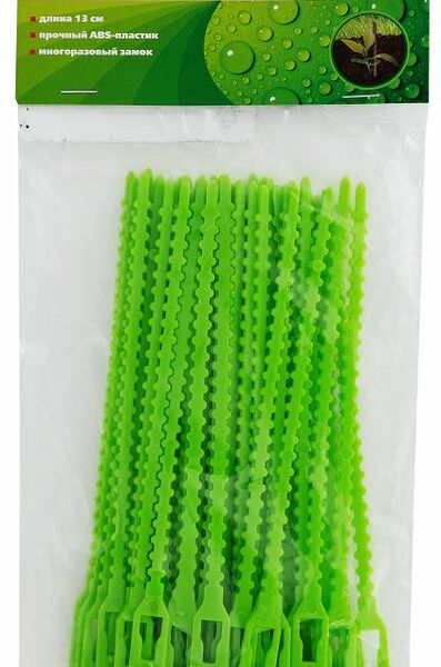 Подвязка для растений Palisad 13см пластик Арт. 64494 50 шт