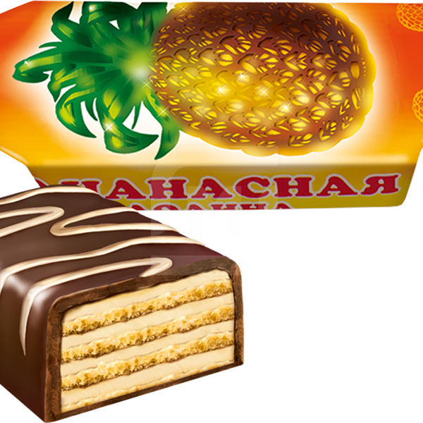 Конфета Славянка Ананасная долина вафельная