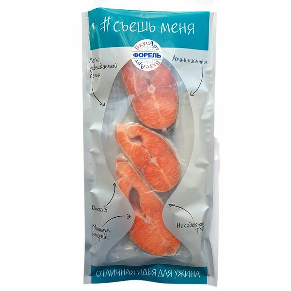 Форель Вкус Арт стейк замороженный, 500г