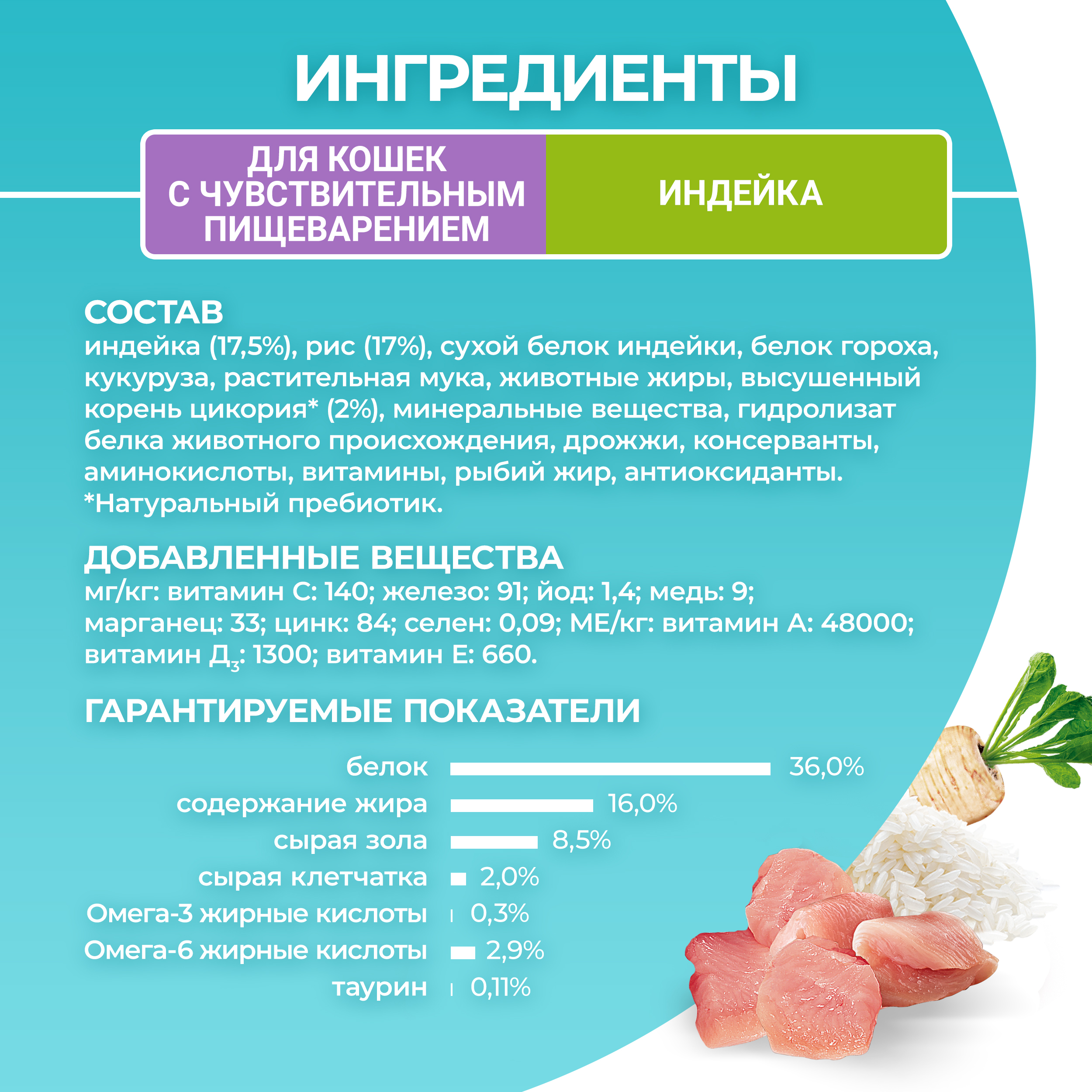

Сухой корм Purina One полнорационный для кошек с чувствительным пищеварением с высоким содержанием индейки 1,5 кг