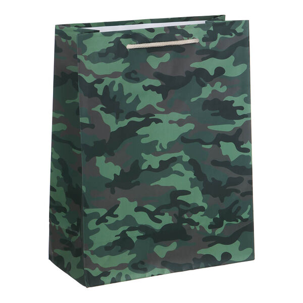 Ladecor пакет подарочный, бумажный, 26x32x10 см, камуфляжный принт