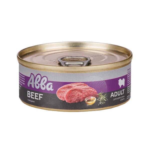 Adult Консервы для взрослых собак мелких пород, говядина, 100 гр.