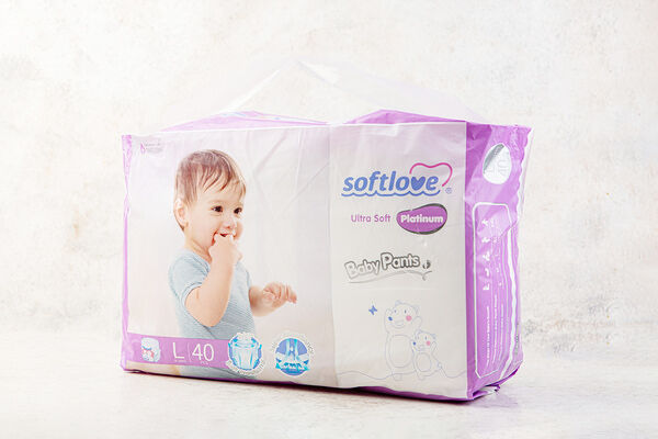 Подгузники-трусики Softlove Platinum L (9-14кг)40шт._РП