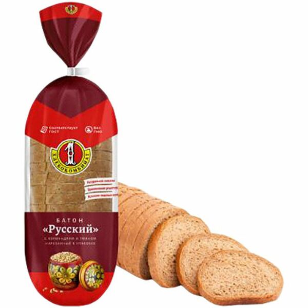 Батон Первый хлебокомбинат Русский 300 г