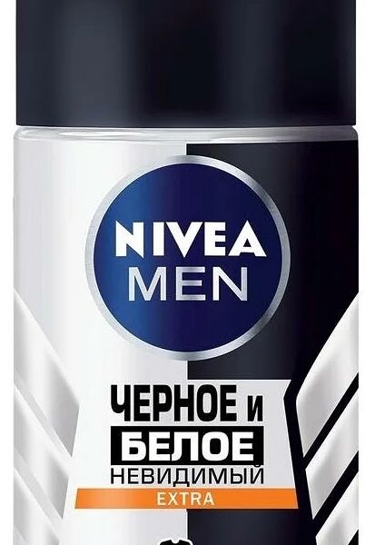 Антиперспирант Nivea Men черное и белое Невидимый Extra, ролик, мужской
