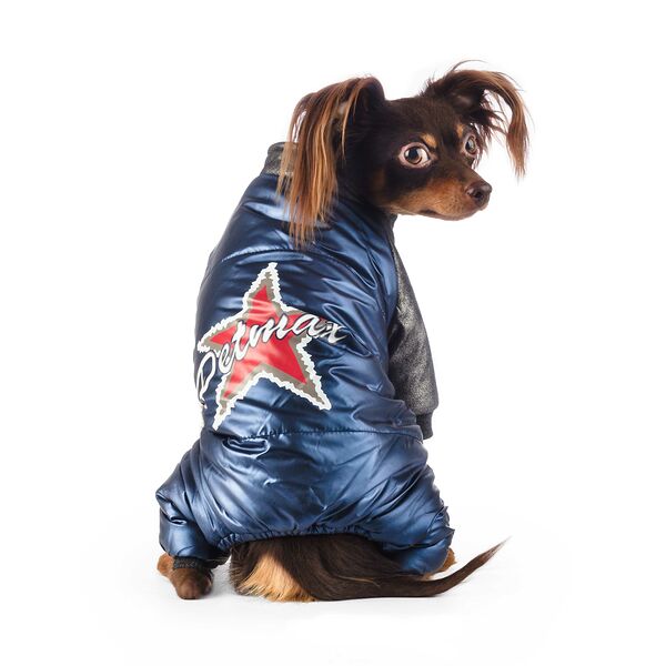 Комбинезон для собак M синий (унисекс)