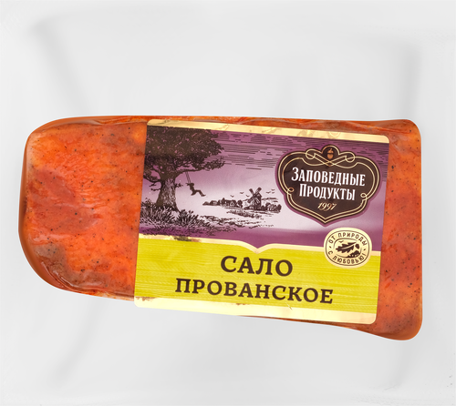 

Сало копченое ЗАПОВЕДНЫЕ ПРОДУКТЫ Прованское, 300г