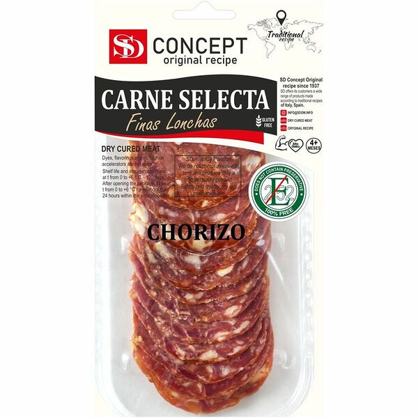 Колбаса SD Чоризо сыровяленая полусухая категории А, 50г