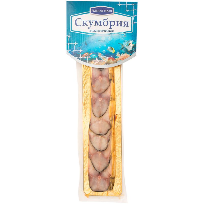 

Скумбрия холодного копчения Рыбная миля Косичка, нарезка 300 г