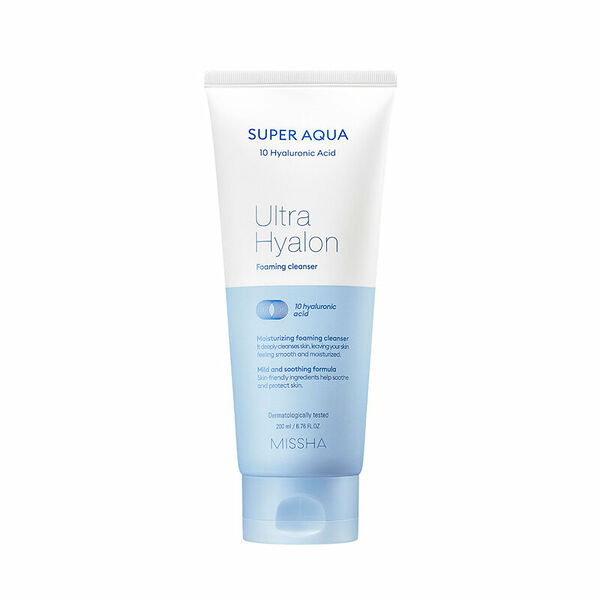 Пенка для умывания Missha Super Aqua Ultra Hyalron Cleansing Foam очищающая, 200 мл