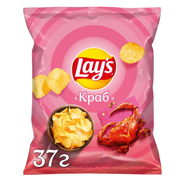 Картофельные чипсы Lay's со вкусом краба 37г