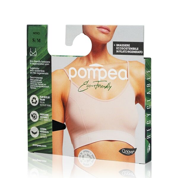 Женский бюстгалтер Pompea Eco Friendly Brassiere, Nero, S/M