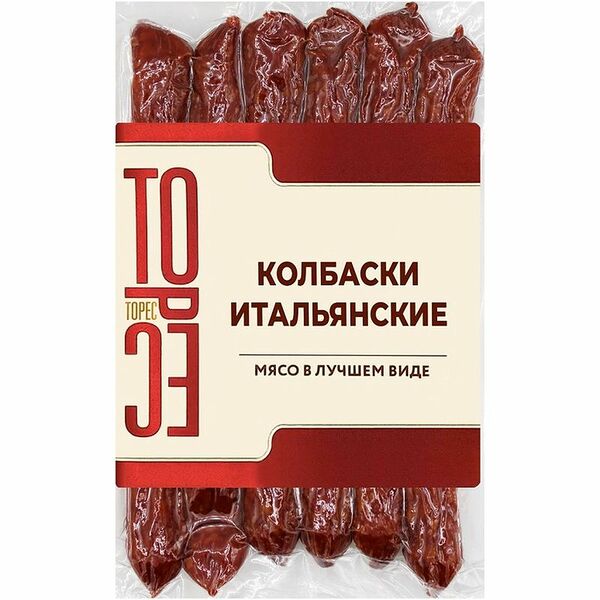Колбаски Торес Итальянские сырокопченые 200 г