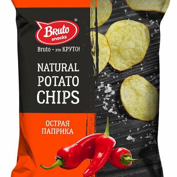 Чипсы картофельные Bruto NPC острая паприка