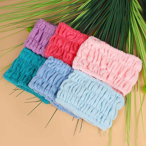 Юl повязка на голову для косметических процедур, п/обхват 18см, ширина 10см, полиэстер, 6 цветов