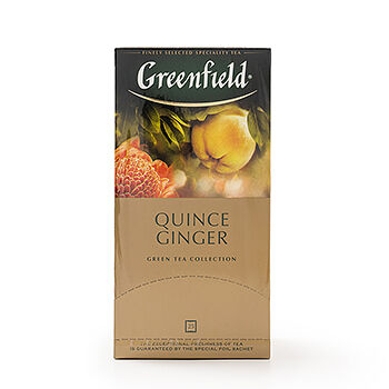 Чай зеленый Greenfield Quince Ginger в пакетиках, 25 шт., 50 г