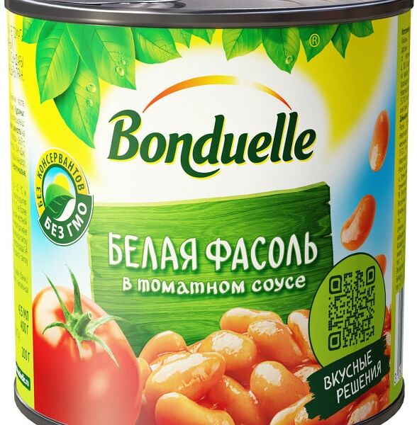 Фасоль Bonduelle Expert Белая в томатном соусе 400г