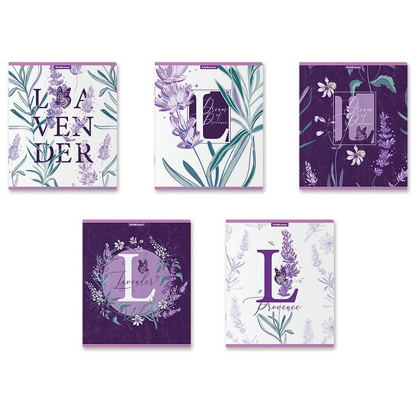 Тетрадь 48л ErichKrause Lavender, кл. 58277