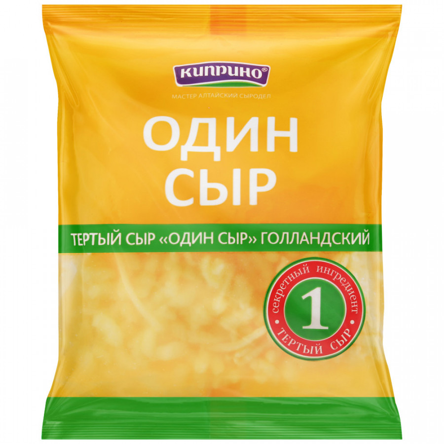 

Сыр Киприно Голландский 45%, тертый, без змж 90 г