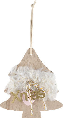 

Украшение елочное Homeclub подвесное Звезда и елочка с мехом 1 шт. в ассортименте