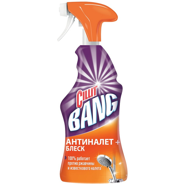 Спрей чистящий для ванн Cillit Bang Антиналет и Блеск