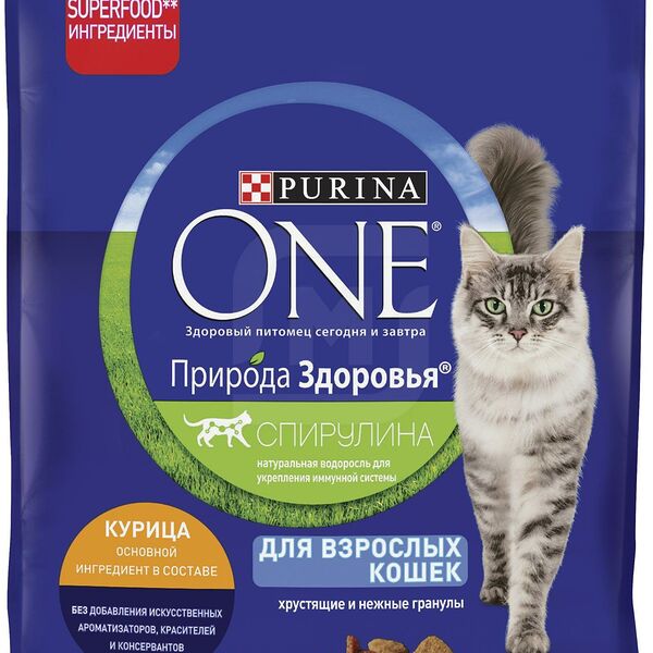 Сухой корм для кошек Purina One Природа здоровья с курицей