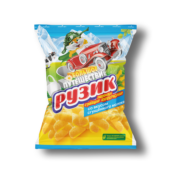 Палочки кукурузные с вареной сгущенкой ТМ Рузик