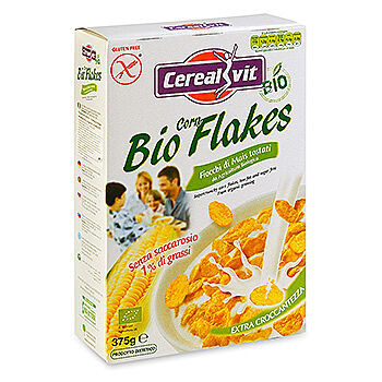 Хлопья Cerealvit кукурузные без сахара (без глютена) БИО 375 г Италия