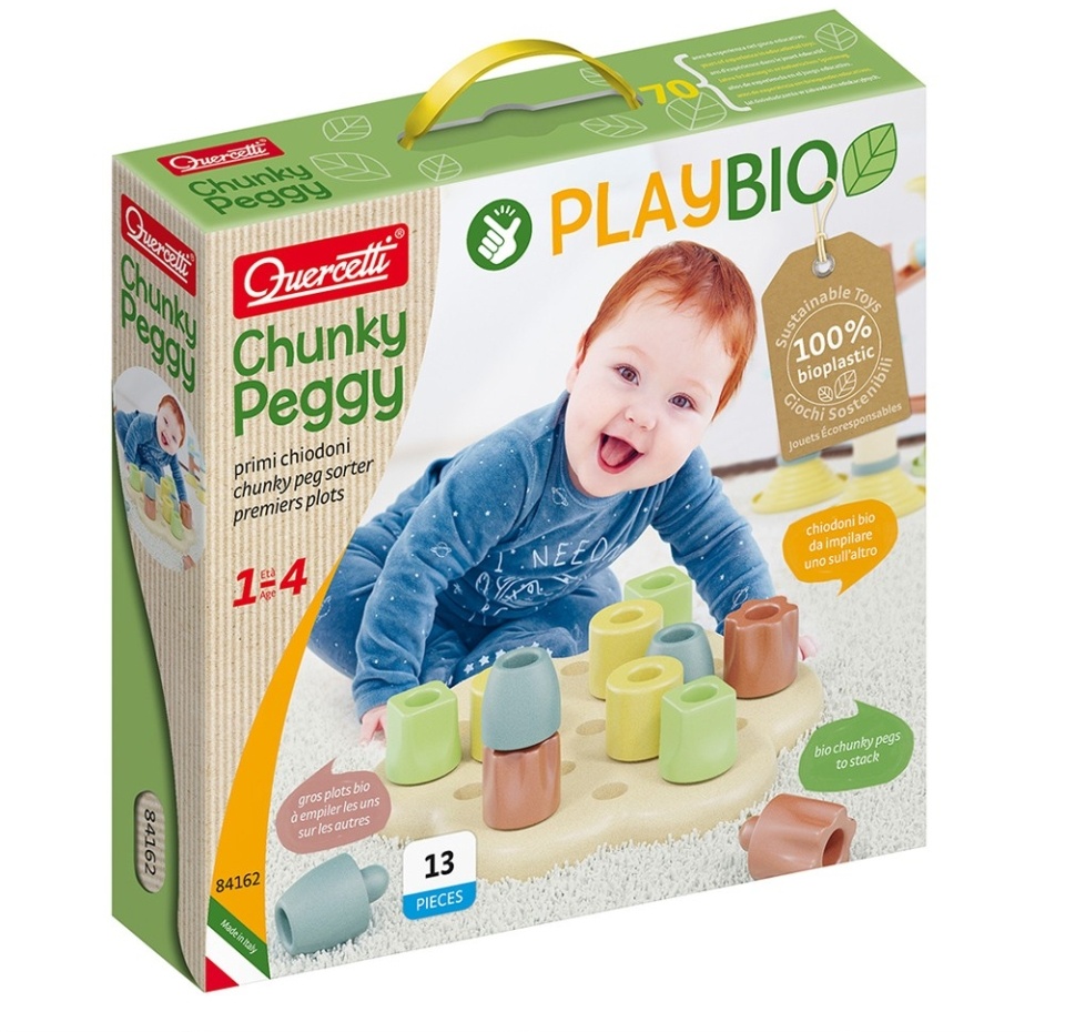 

Игрушка сортер Quercetti PlayBio Chunky Peggy