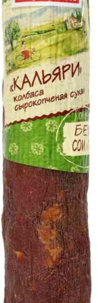 Колбаса сырокопчёная Кальяри Велком сухая