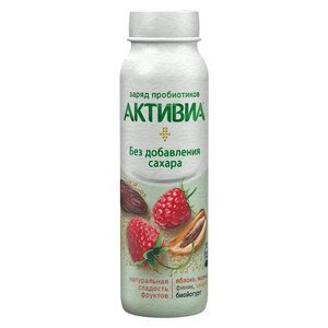 Биойогурт Активиа Заряд пробиотиков яблоко-малина-финик-амарант 2% в Магнит со скидкой –21%