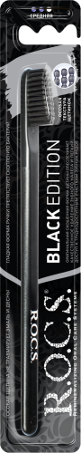 

Зубная щетка R.O.C.S. Black Edition Classic средней жесткости, цвет в ассортименте