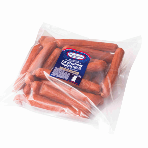 Колбаски полукопченые Охотничьи ТМ Юрьев-Польский мясокомбинат