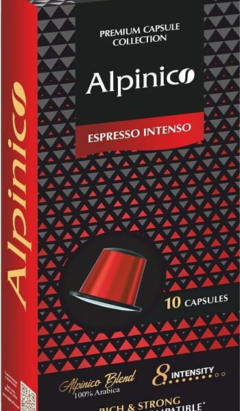 Кофe в капсулах Alpinico Espresso Intenso 100% Аpaбика 10шт