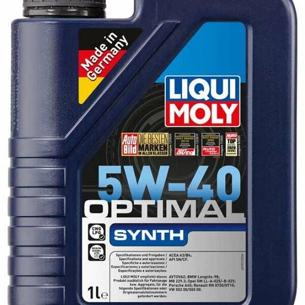Масло моторное Optimal New Generation 5W-40 синтетическое ТМ Liqui Moly (Ликуи Моли)